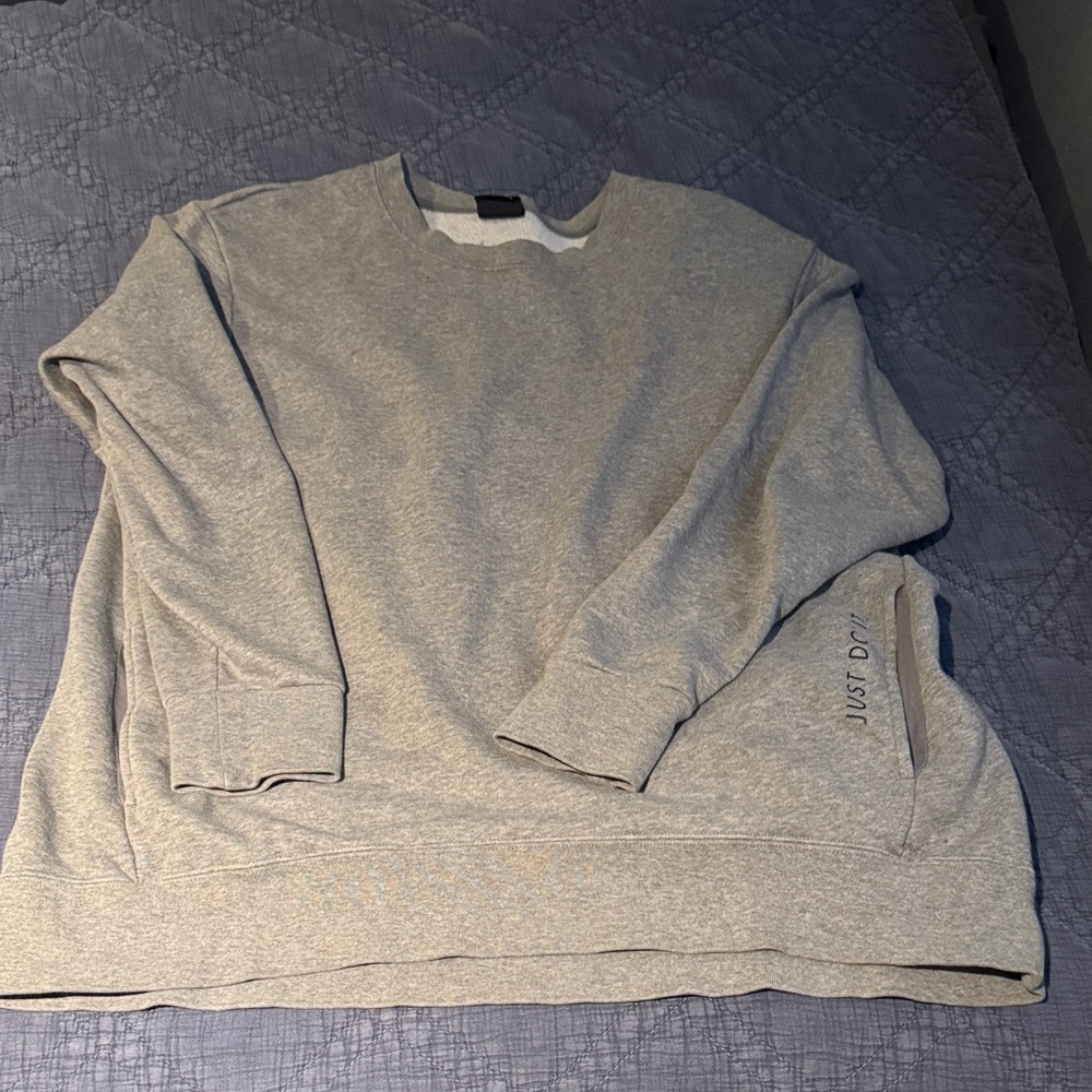 Nike Gray Women's Crew Neck Sweater